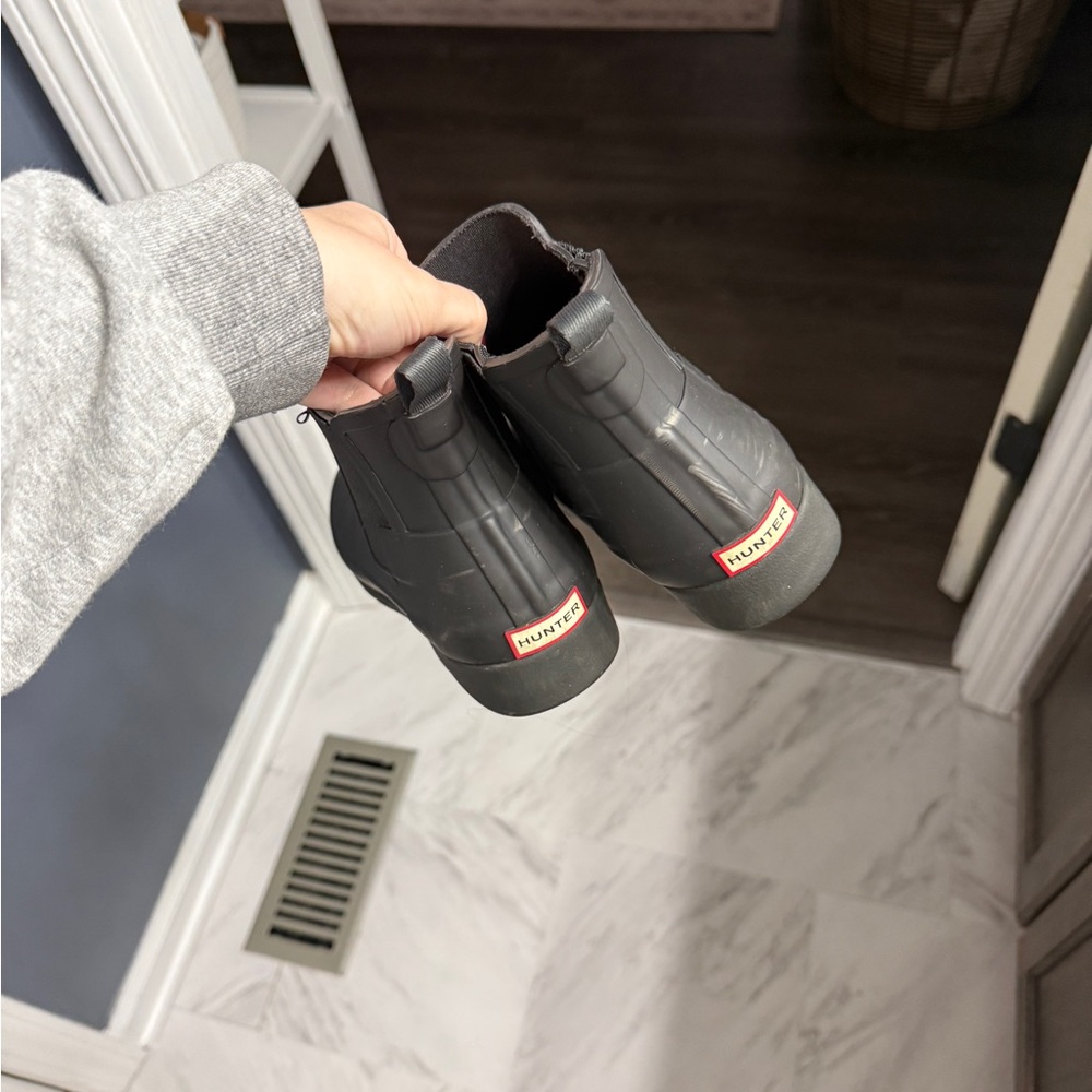 Hunter Charcoal Short Rain Boots